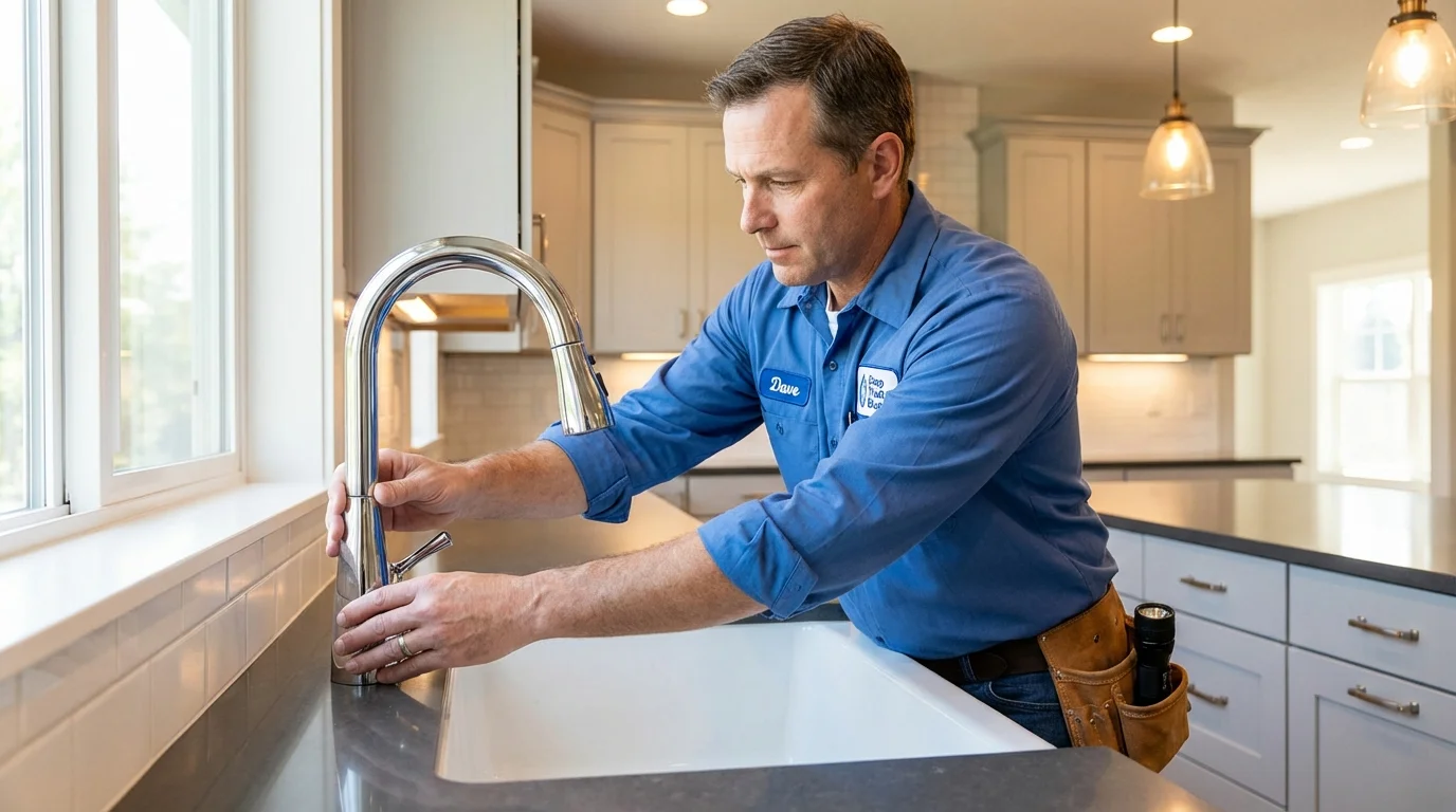 Kitchen faucet installation by Johns Plumbing LLC in Gladewater